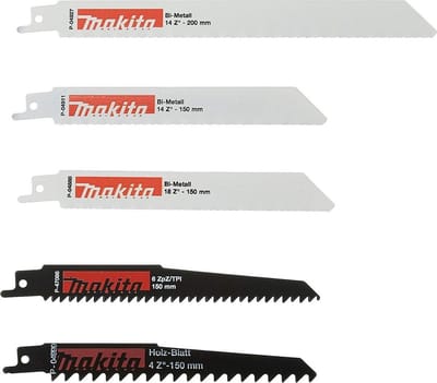 Makita P-83967 Reciprozaagbladen set - Metaal/Hout - 5 delig