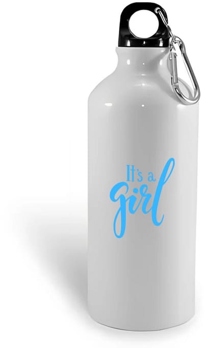 Hacebo® - It's a Girl waterfles - Baby - Kersverse ouders - Geboorte kraamcadeau meisje - babyshower - water fles - 400ML