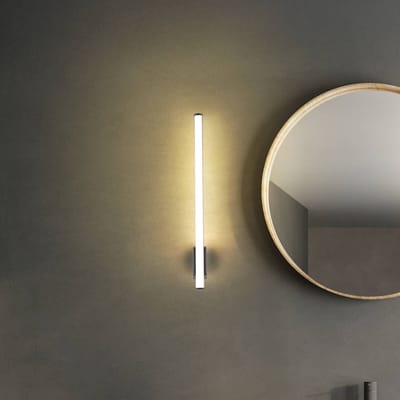Molto Luce LED wandlamp VINA UP M, zwart, hoogte 60 cm, IP44, CCT
