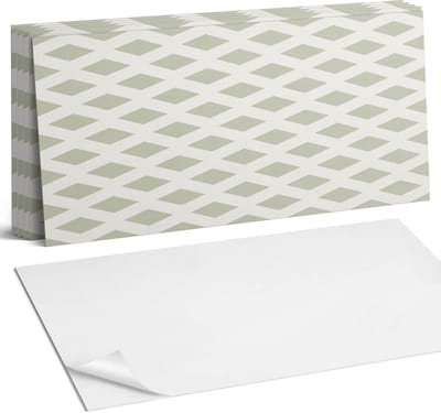 Coloray Plaktegels - Ruitpatroon in een raster Wandtegel Zelfklevend - 60 cm x 30 cm - Groente Plaktegels - 6 stuks - Rechthoek PVC Tegels - Plaktegels Keuken - Zelfklevende Vloertegels Badkamer - Vinyl Tegels Zelfklevend - Zelfklevende Wandtegels