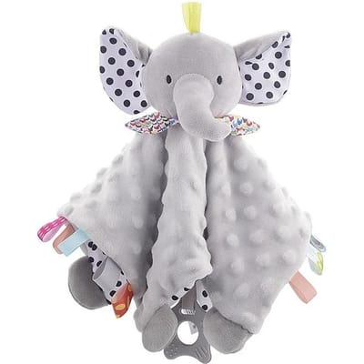 Baby Veiligheid Kalmerende Pop Handdoek Inclusief Bijtring Rammelaars Zachte Deken Knuffel Speelgoed Knuffeldier Ideaal voor Baby's Pasgeborenen Cadeau