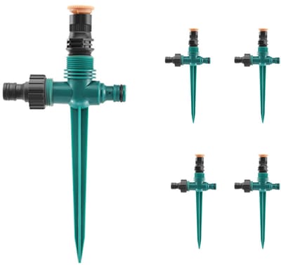 REWYTAZ-Tuinsproeier -cirkelsproeier-zwenksproeier-4-pack - 360° automatische irrigatie - tuinsproeier - verzonken sproeier- groen