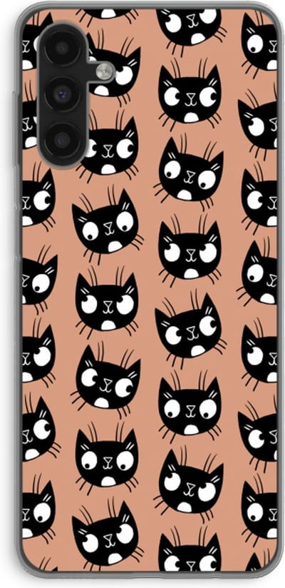 Case Company® - Hoesje geschikt voor Samsung Galaxy A13 5G hoesje - Kat - Soft Cover Telefoonhoesje - Bescherming aan alle Kanten en Schermrand