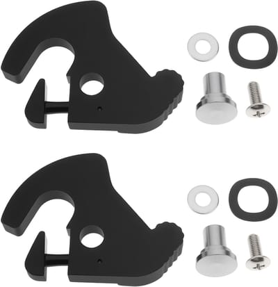 Dailygoods- Klink Clips - Compatibel met Harley Davidson - Bagagerek - Motorfietsen - Custom XL1200C 2019 - Links/Rechts - Duurzaam materiaal - Bagagedrager Clips