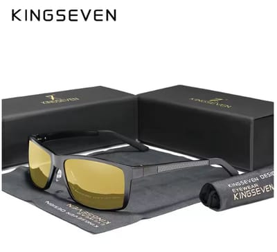 KINGSEVEN Zonnebril 7021 - Night Vision – Heren - Vrouwen - Gepolariseerd - UV400 - Rechthoek
