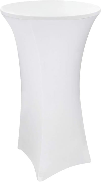 Stretch statafelhoes 80x120 cm tot Ø 80 cm wit