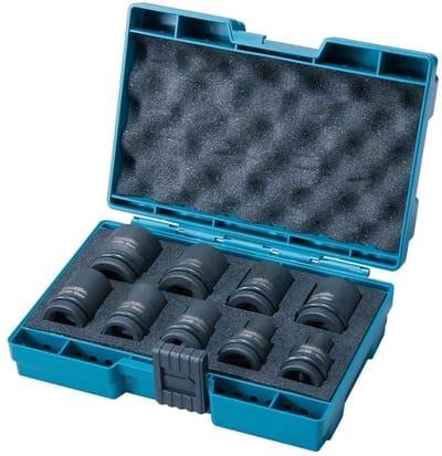 Makita D-41517 Kracht doppenset voor slagmoersleutel 1/2" 9 delig