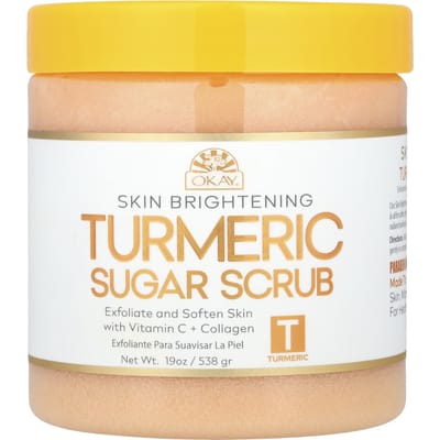 Oké Pure Naturals, Huidverhelderend, Suikerscrub, Kurkuma, 19 oz (538 g) beige
