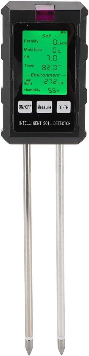 Bodem Tester - Meerdere Functies - Planten Verzorging - Draaibare Kop LCD - 6-in-1 Metingen