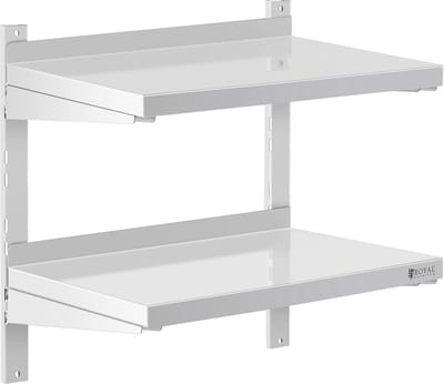 Wandrek - 2 planken - 60 x 40 cm - Royal Catering