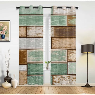 Dier Schattige Panda Bamboe Inkt Schilderkunst Slaapkamer Keuken Gordijnen Woonkamer Decoratie Artikelen Raamgordijnen voor Woonkamer 135W x 60H(cm)