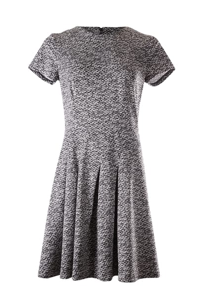 Gebreide jurk van Michael Kors in zwart-wit viscose
