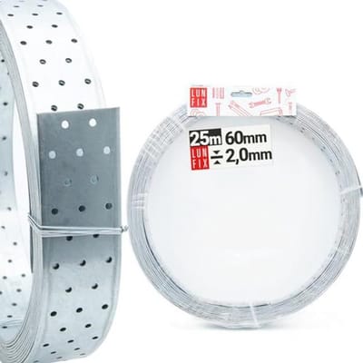 Windband en geperforeerde platen connector 60x2mm - 25m