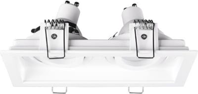 TRIO KENAI - Inbouwspot - Wit mat - excl. 2x GU10 4,5 W - Zwenkbaar - Plafondbevestiging
