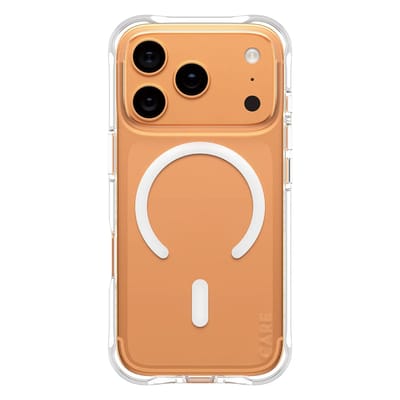 CARE by PanzerGlass Fashionable Case Samba met MagSafe voor de Apple iPhone 17 Pro - Clear / White