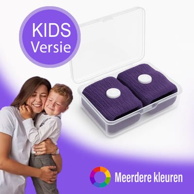 Kinderen Anti Misselijkheid Bandjes 2 stuks - Zeeziekte - Reisziekte - Anti Wagenziekte - Polsbandje - Paars