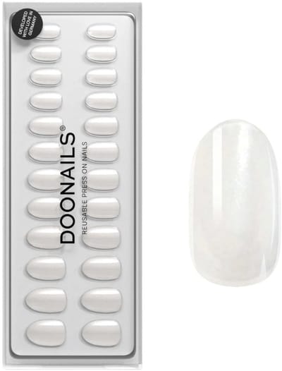 Doonails - Soft Gel Press Ons - Milkshake Medium Round