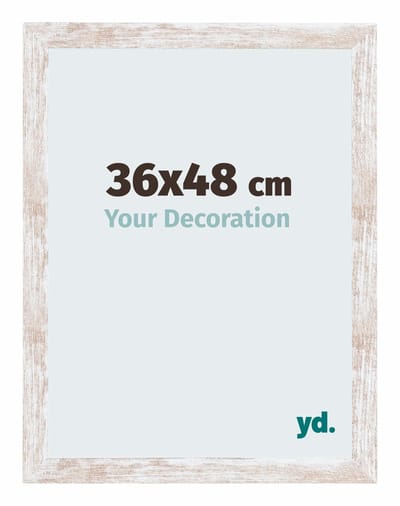 Your Decoration - Fotolijst 36x48 cm - MDF - White Wash - Catania