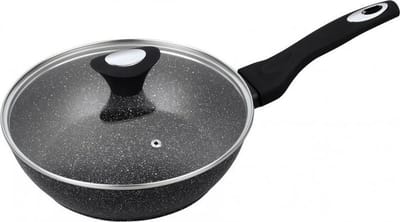Klausberg 7295 - Wokpan met deksel - Ø24 cm - Marmer/Keramische coating - Alle warmtebronnen - Zwart