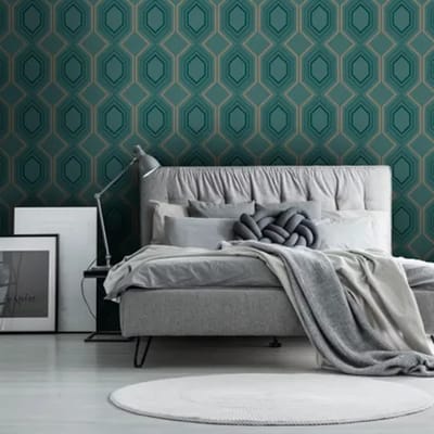 Decomode Vliesbehang Art Deco Chic - Groen - 10,05m X 52cm