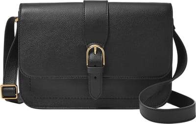 FOSSIL Schoudertas Zoey Large Crossbody Black Zwart