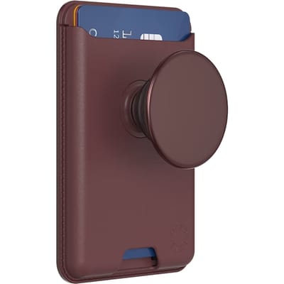 PopSockets PopWallet met Magnetische Ring - Oxblood Alum