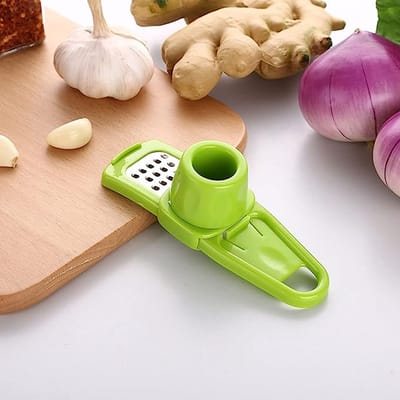 Waledano® Gemberpers - Knoflookpers - Vaatwasserbestendig - Handige Rasp - Knoflooksnijder - Kleine schaafmachine - 1 Stuk