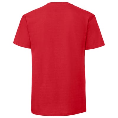 Fruit of the Loom Unisex volwassen iconisch 195 T-shirt (Rood)