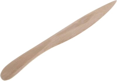 Papier Kreuker - Papier Snijder - Scrapbooking Ambachten - Puntige en Ronde Punten - 23 cm Lengte - Natuurlijk Bamboe