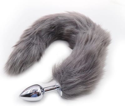 New Age Devi - Vossenstaart - Foxtail - Sex speeltje voor mannen en vrouwen - Anale buttplug - Grijs