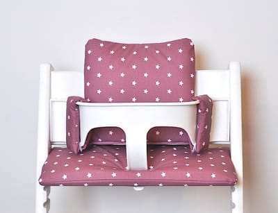 Vintage pink kussenset voor de stokke tripp trapp kinderstoel