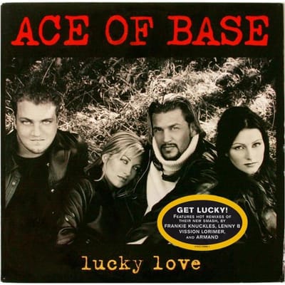 Disque 12 pouces ACE OF BASE - Lucky Love 07822129801 Arista 1996 US Dance & Electronica Occasion gray