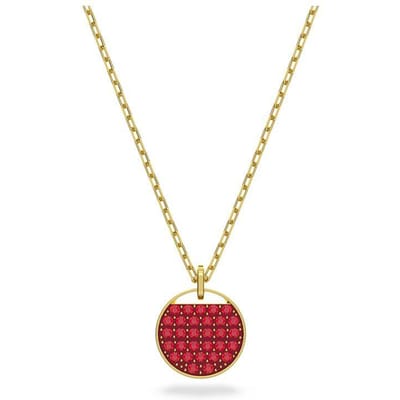 Pendentif Swarovski Ginger Doré Rouge Bijou Unisexe 5642941 Red,F beige