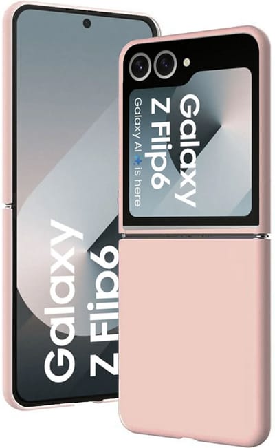 Hoesje geschikt voor Samsung Galaxy Z Flip 6 / Flip 7 FE – Extreme Shock Case – Liquid Back Case Cover Rose