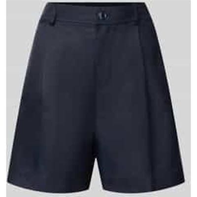 regular fit chinoshorts van mix van linnen en viscose