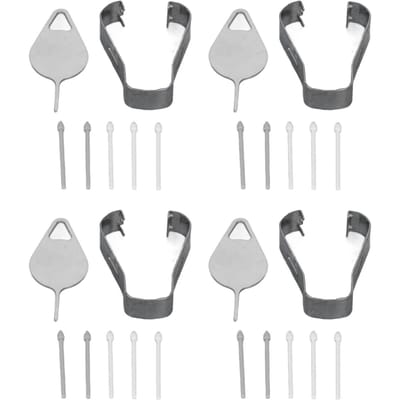 20 Pièces Pointes de Stylet Tab S6 Installation Facile 4 Pincettes 4 Broches d'Éjection ABS Durable SM P610