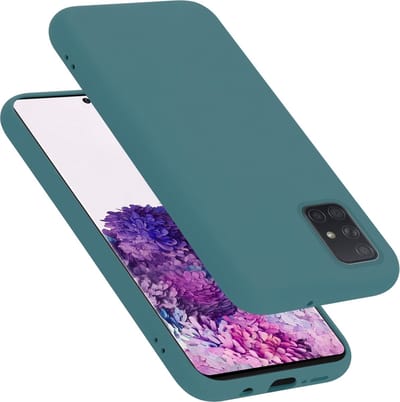 Cadorabo Hoesje geschikt voor Samsung Galaxy A71 4G in LIQUID GROEN - Beschermhoes gemaakt van flexibel TPU silicone Case Cover
