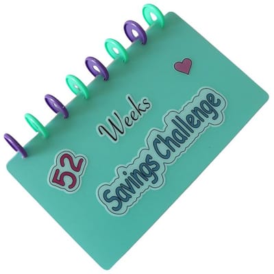 1 st 52 Weken Geld Besparen Challenge Map Herbruikbaar Budget Opbergboek Speeltje lichtgroene kleur