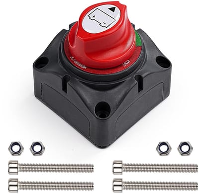 Accuschakelaar 12V 24V 48V 275A - Hoofdschakelaar voor Marine, Auto, Motor, RV en UTV - Betrouwbare Energiebeheeroplossing