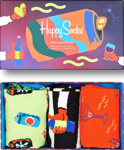 Happy Socks SXPAR08-0200 Party Gift Set 3-Pack