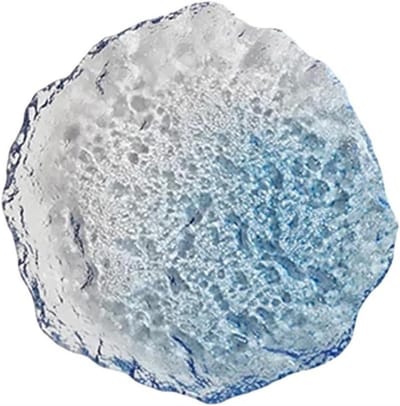 Sieraden Schotel - Dienblad Opslag - Sieraden Organiseren - Transparant Glas - 15x15 cm - Blauw