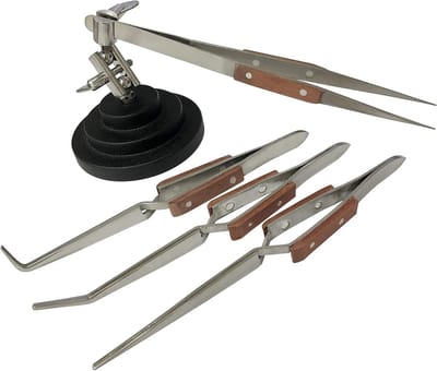 Soldeer Hulp - Hobby Gereedschap - Precisie Werk - Verstelbare Klemmen - 6.5 Inch - Zwart
