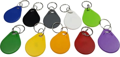 TB 12X Herschrijfbare Keyfob Rfid NFC 13.56Mhz herschrijfbare Fob S50 ISO14443-3A Compatibel met alle NFC lezers schrijvers en 95% van alle huidige telefoon Zeer geschikt voor toegang in elektrische deuren kluizen maar ook als extra beveiliging KLEUR