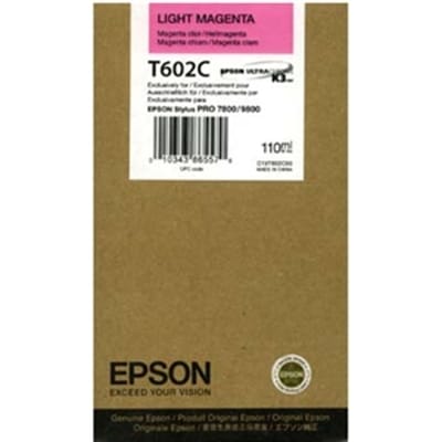 Epson T602C inktcartridge light magenta (origineel)