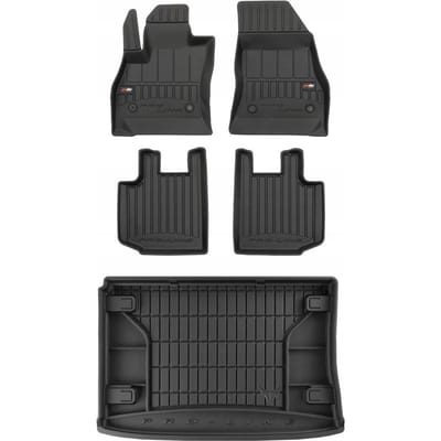 FROGUM PROLINE – Rubber automatten set met kofferbakmat – Modelspecifiek – Geurloos TPE – Extra hoge rand