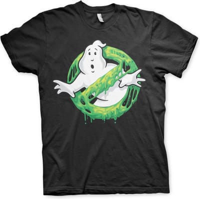 Ghostbusters Heren Tshirt -XL- Slime Logo Zwart