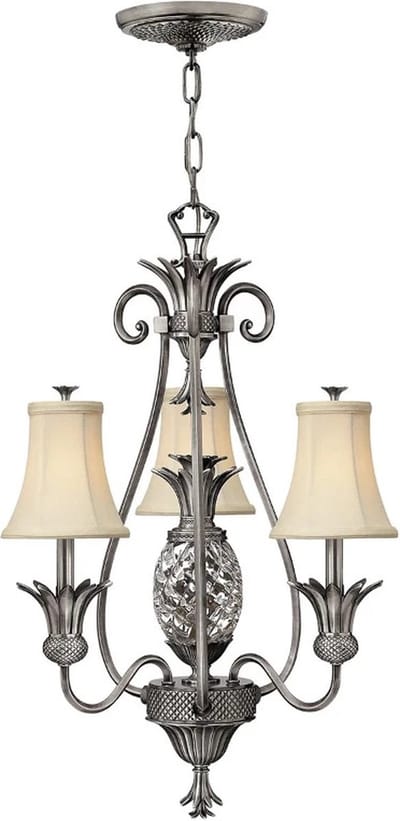 Hinkley LED Kroonluchter | 4X E14 Max 40W | Dimbaar | Polished Antique Nickel