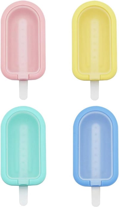 Ijslolly Vormen - IJspret Maken - Zelf Snacks Maken - Voedselveilig Siliconen - 12.2 x 5.4 cm