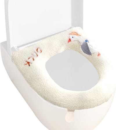 Toiletbrilhoes - WC-brilhoes - Hygiënisch Zitten - Met Handvat - Standaard Maat - Wit