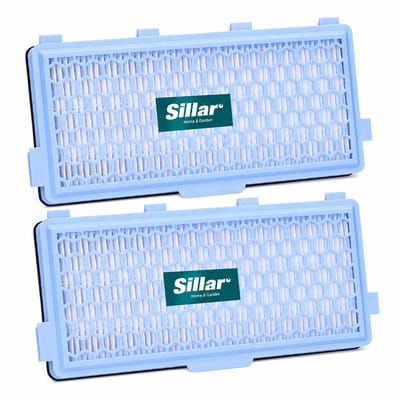 Sillar 2x HEPA-filter voor stofzuiger – filterset compatibel met Miele Complete C2, C3, Compact, C1, C2 – vervanging voor SF-AH50, SF-AP50